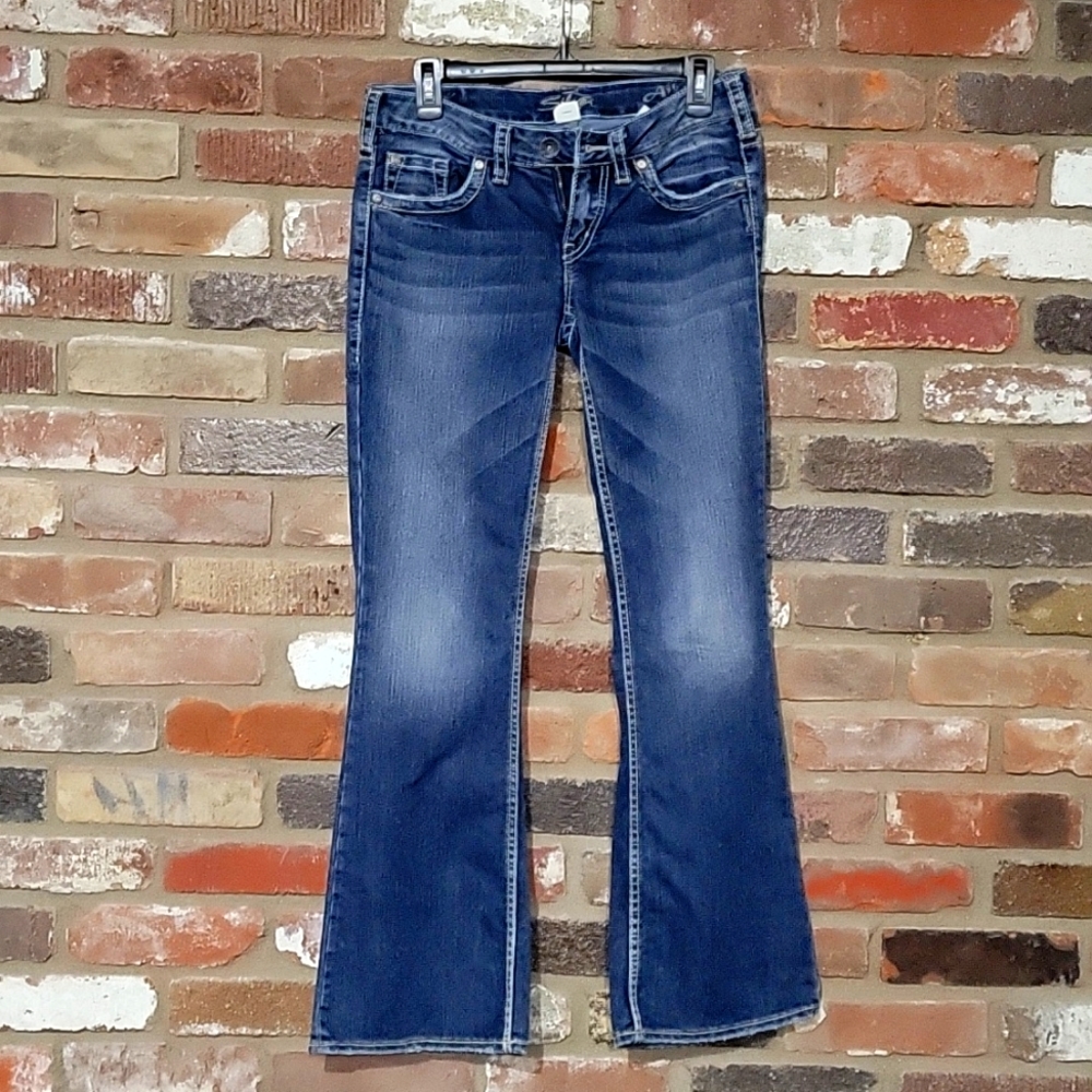 Silver Aiko Flare Jeans